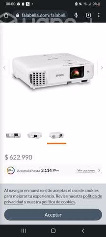 Proyector de pantalla Epson