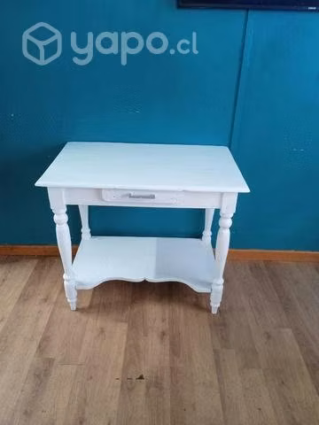 Mesa blanca para living