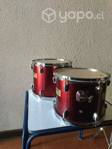 artículos de batería Tom 1 tom 2 y bombo