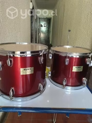 artículos de batería Tom 1 tom 2 y bombo