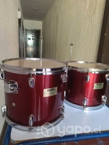 artículos de batería Tom 1 tom 2 y bombo