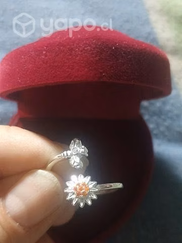 Anillo de girasol plata 925