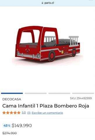 Cama Bombero con colchón - Imagen 5