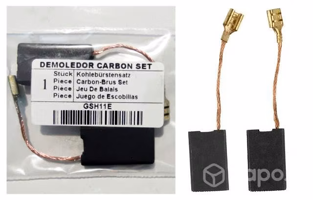 Juego de Carbones Para Cango Demoledor Bosch Gsh11 - Imagen 5