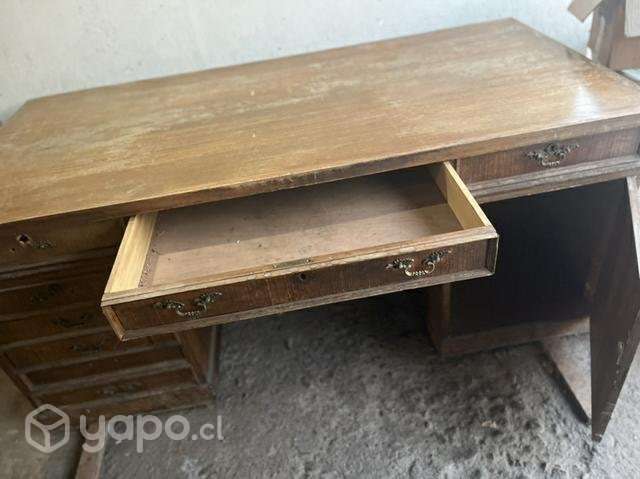 Escritorio madera antiguo - Imagen 6