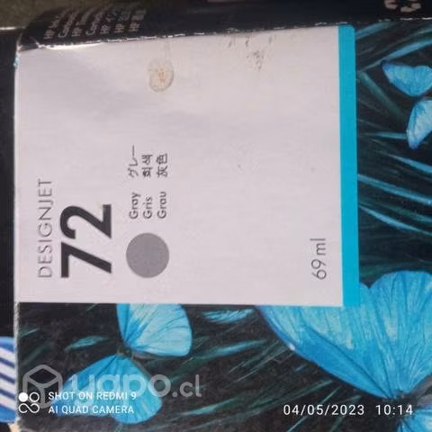 Tinta HP 72 gris original de 69ml