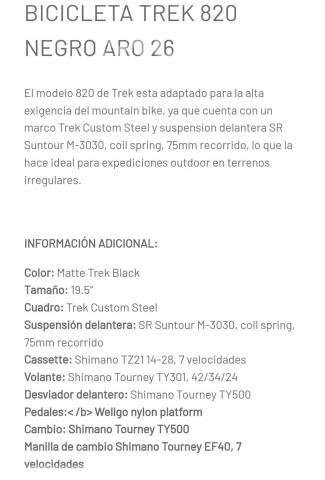 Bicicleta Trek - Imagen 5