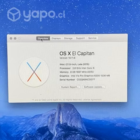 Imac Late 2015 (8GB Ram / 1TB Hdd) - Imagen 2