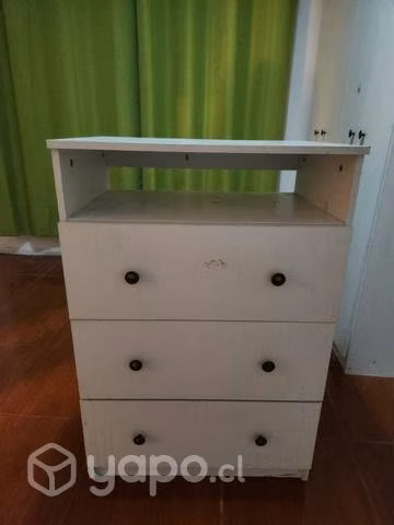 Comoda blanca de melamina - Imagen 2