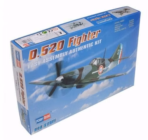 Maqueta armable avión francés Dewoitine 520, 1/72