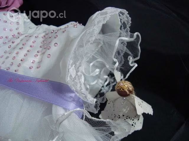 Vestido blanco nuevo, niña, matrimonio, bautizo