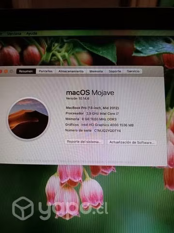 Mac book pro I7
