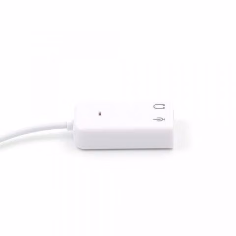 Tarjeta de sonido 7.1 usb blanco tipo mac
