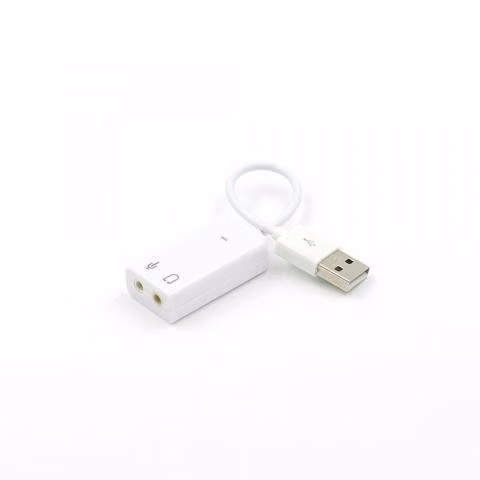 Tarjeta de sonido 7.1 usb blanco tipo mac