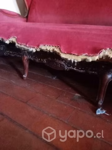 Sillón tres cuerpos colonial estilo frances - Imagen 4
