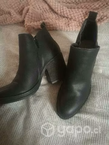 Botines mujer número 39, cuero negro - Imagen 3