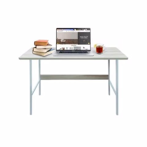 Escritorio Mueble Básico Madera Blanco 100x72 CM