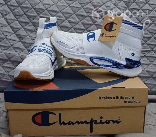 Zapatillas Champion Blancas con azúl