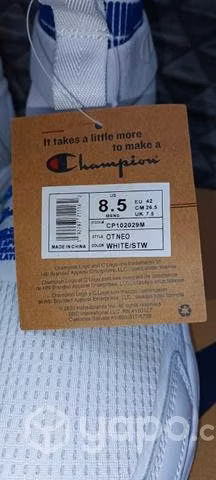 Zapatillas Champion Blancas con azúl - Imagen 5