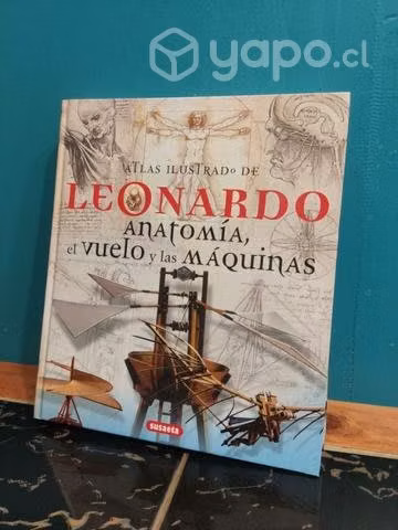 Libro Atlas Ilustrado de Leonardo Anatomía y Vuelo