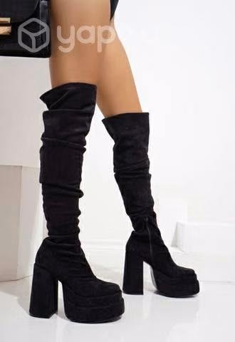 Botas Bucaneras de cuero gamuzado - Imagen 3
