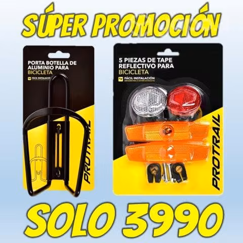 Promoción Porta Botella Y Set De Luces Reflectant