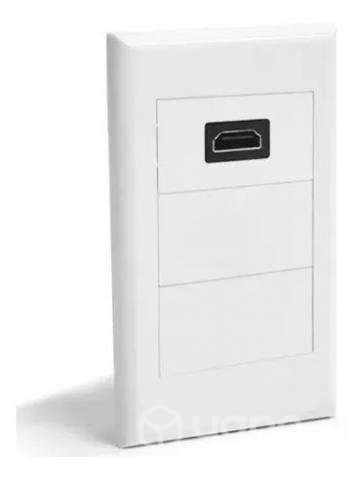 Conector Adaptador Hdmi De Pared Muralla Hembra - Imagen 2