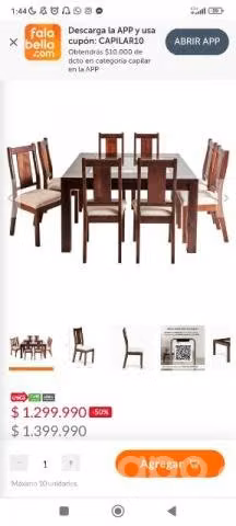 Comedor Magasa NUEVO embalado de fabrica