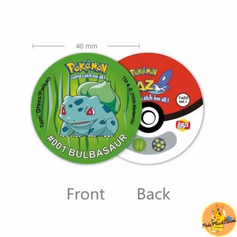 30 piezas tazos pokemon
