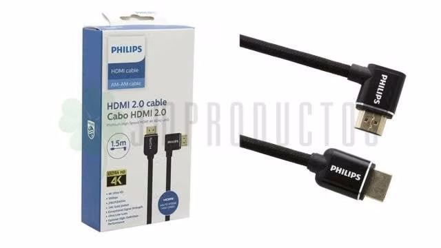 Cable Hdmi A Hdmi 90 Grados 1,5 M Philips 2.0 4k U - Imagen 3