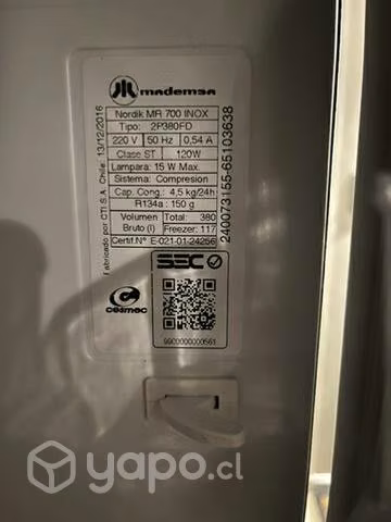 Refrigerador Mademsa - Imagen 4