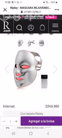 Máscara Facial Rejuvenecedora Siegen/ SG-6500