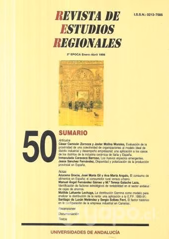 Revista De Estudios Regionales 50 / abril 1998