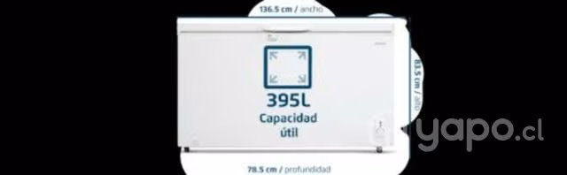 Congelador fensa 395 litros