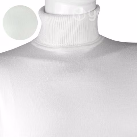 Sweater Blanco HiloFino Cuello Alto Modelo805 XXXL