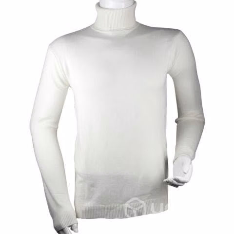 Sweater Blanco HiloFino Cuello Alto Modelo805 XXXL