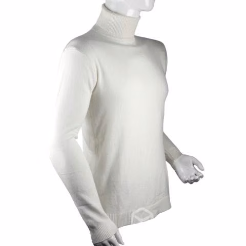 Sweater Blanco HiloFino Cuello Alto Modelo805 XXXL