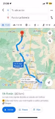 Terreno en Llaillay