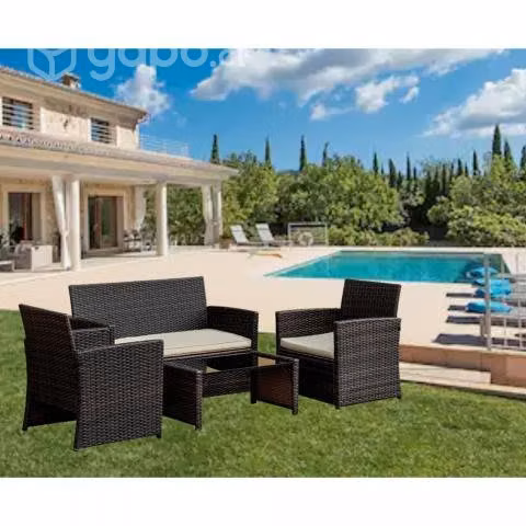 Juego Terraza Patio Honolulu Beige 4 Personas Livi