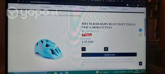 Casco MET light blue - Imagen 3