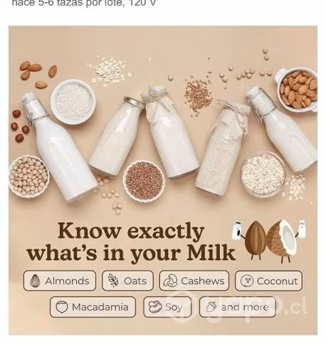 Máquina para hacer leche vegetal