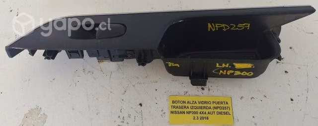 Botón Alza Vidrio Puerta Trasera Izquierda (NPD257