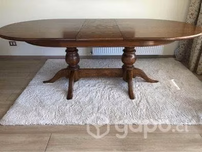 Mesa comedor de encina para 10 pp con 8 sillas