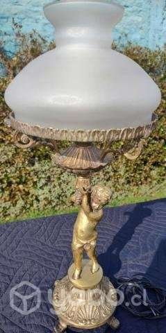 Hermosas lamparas querubines bronce solido - Imagen 4