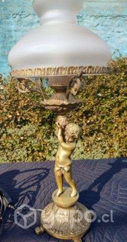Hermosas lamparas querubines bronce solido - Imagen 2