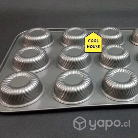 Molde diseño de cupcake estriado ✅
