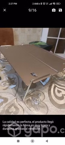Mini mesa plegable