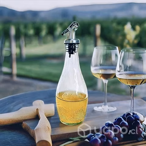 Botella De Vidrio Aceitero O Alcuza