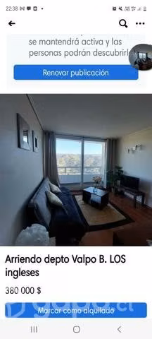 Arriendo depto en Barrio Los Ingleses Valpo