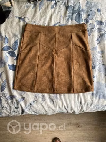 Falda de gamuza
